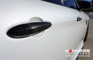 Alfa Romeo Giulia Exterior Door Handle Cover Set - Carbon Fiber